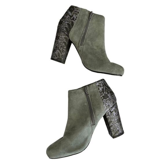 NEW Anthropologie Womens 9 Farylrobin Tiegan Suede Ankle Booties - Picture 11 of 16